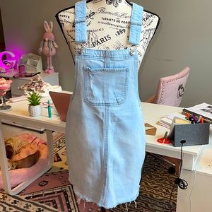 Blue Jean Overalls Mini Dress👖